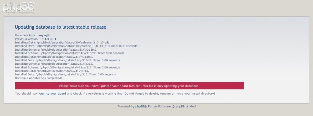 actualizar phpBB3