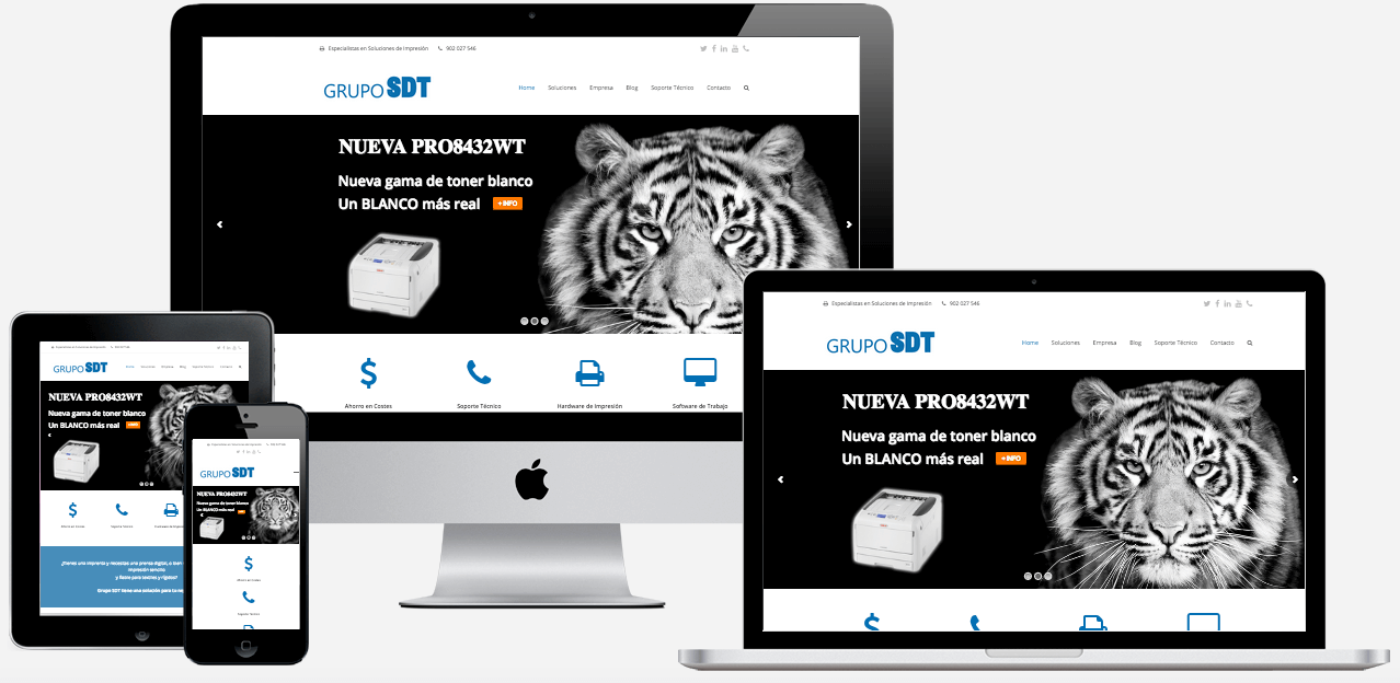 Web Responsive Servicios Impresion